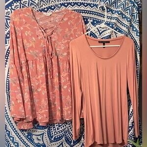 Bundle of Tops Peach Love S Whitehouse Black Market XS
